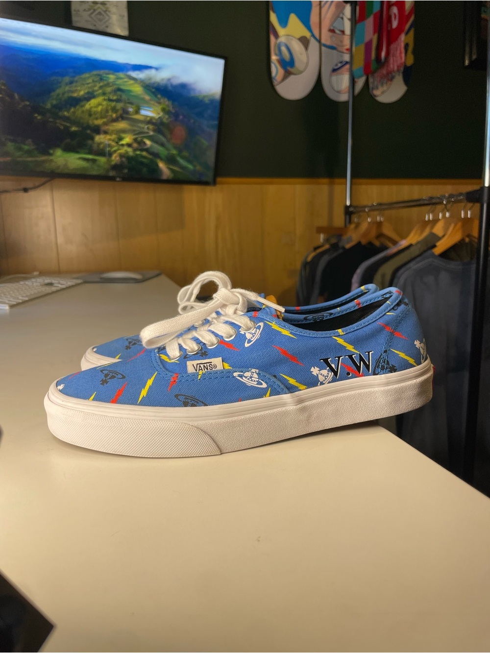 Vivienne Westwood x Vans Authentic Blue Thunder Orbs size 7 MENS woman’s 8.5